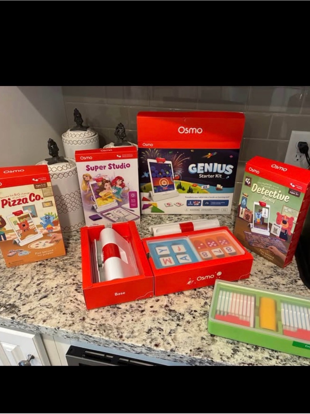 Osmo Genius Starter Kit with Red Accessories - Kids Learning Toy